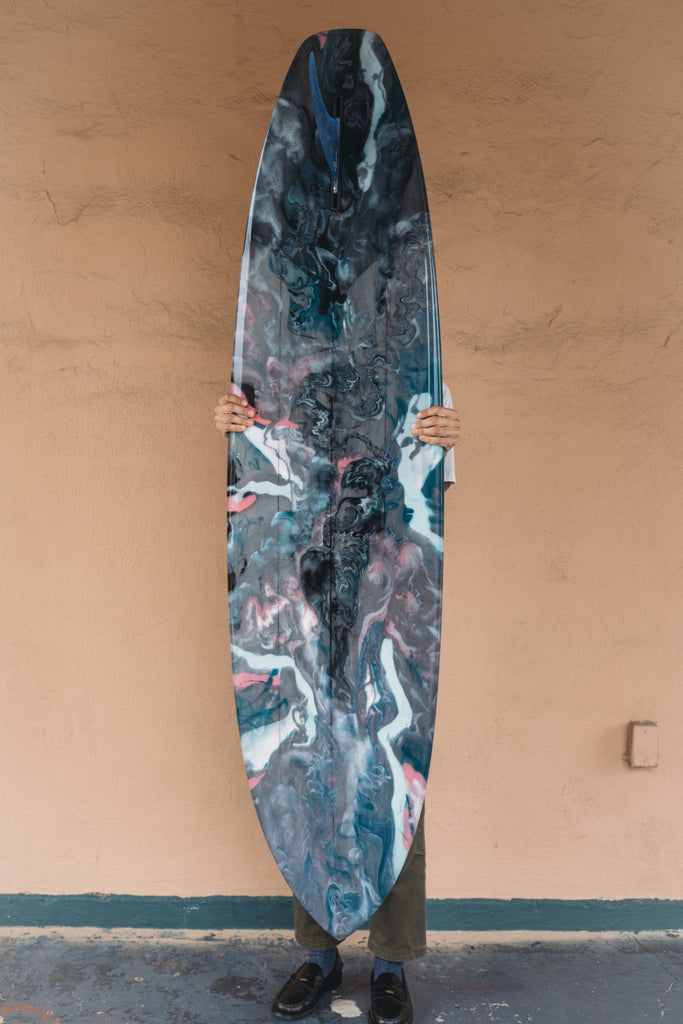 7’0 Planer in Abstract Marble with Coral-Imperfects-Imperfects