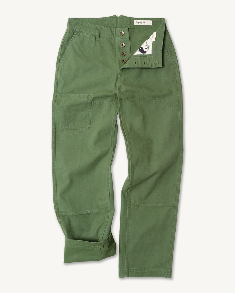 Courier Pant in Fatigue Canvas-Imperfects-Imperfects