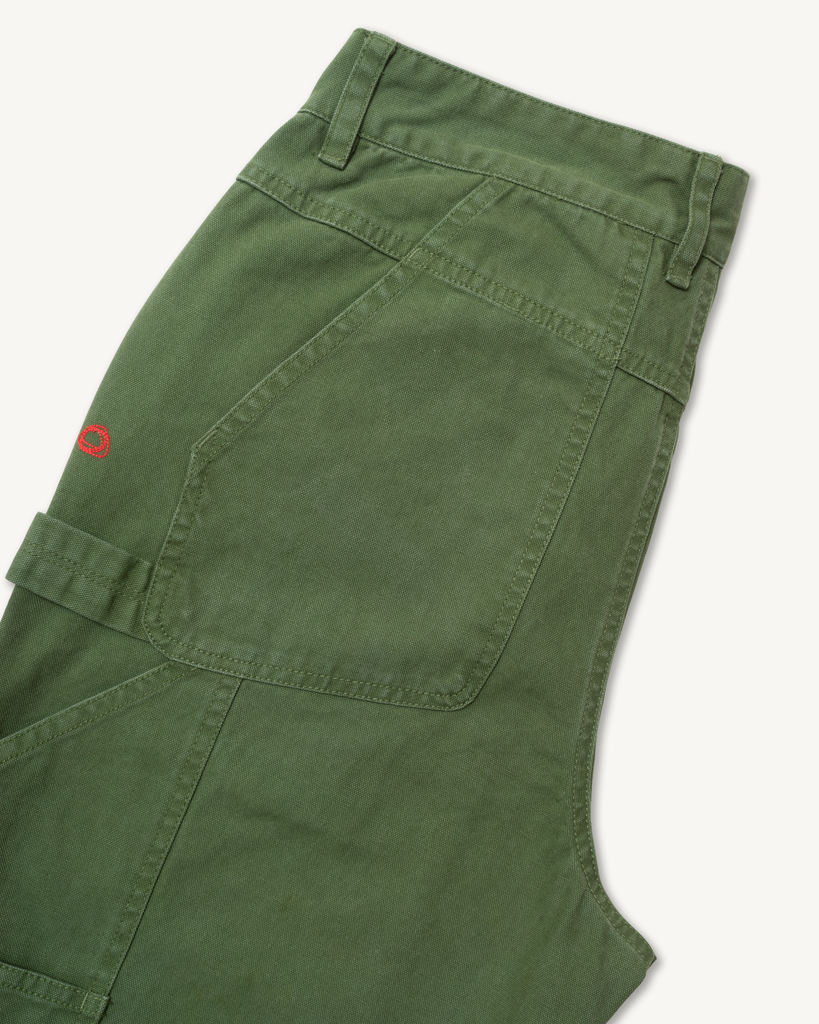 Dungaree Pant in Fatigue Canvas-Imperfects-Imperfects