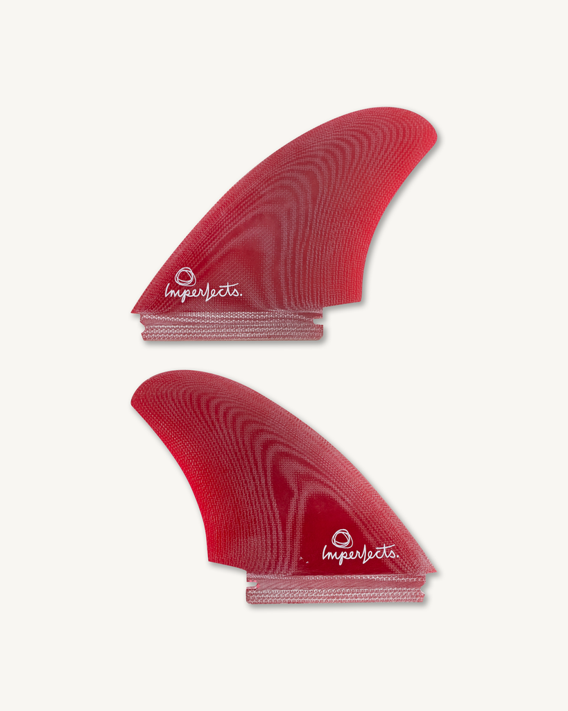 Fraternal Twin Fin Set in Red-Imperfects-Imperfects