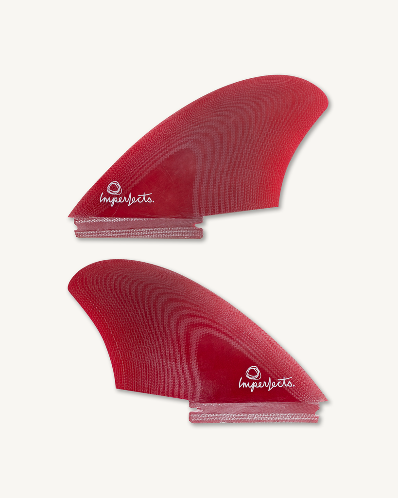 Hummingbird Keel Fin Set in Red-Imperfects-Imperfects